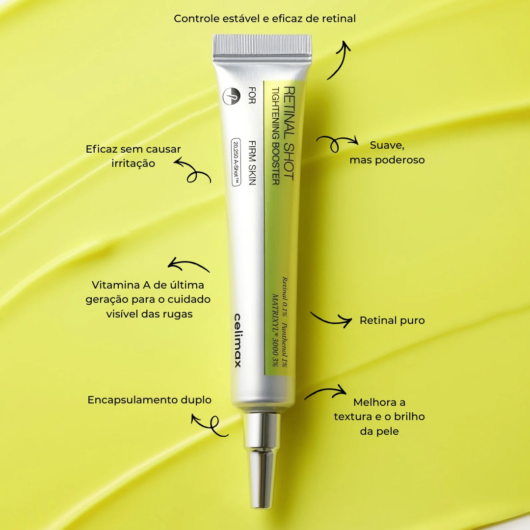 Celimax Retinal Shot Tightening Booster – Sérum Coreano Anti-Idade