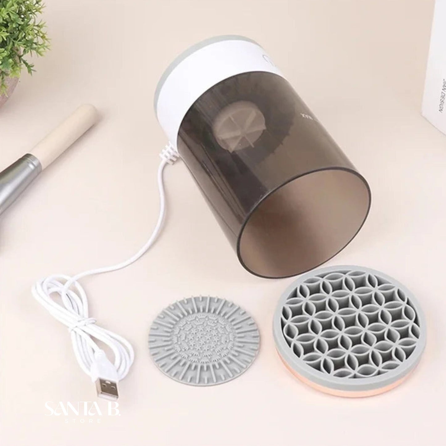 Limpador Elétrico de Pincéis de Maquiagem - SpinClean Pro