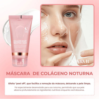 Máscara de Colágeno Noturna – Hidrata, Rejuvenesce e Ilumina a Pele