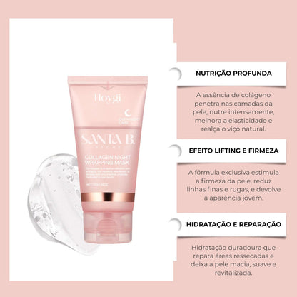 Máscara de Colágeno Noturna – Hidrata, Rejuvenesce e Ilumina a Pele