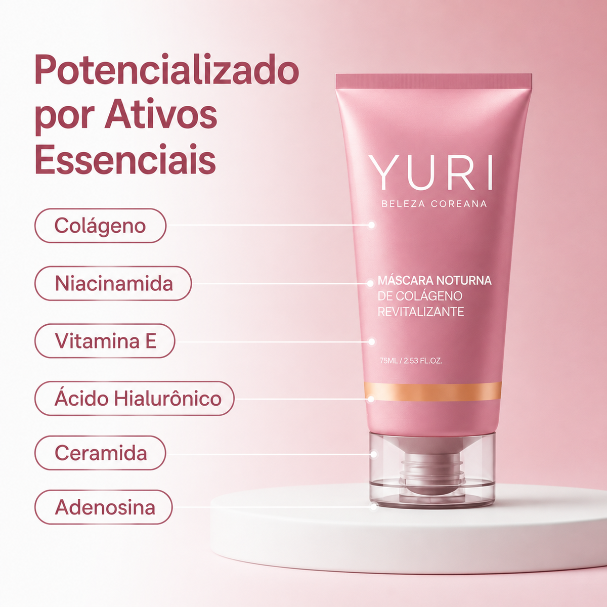 Máscara Noturna de Colágeno YURI