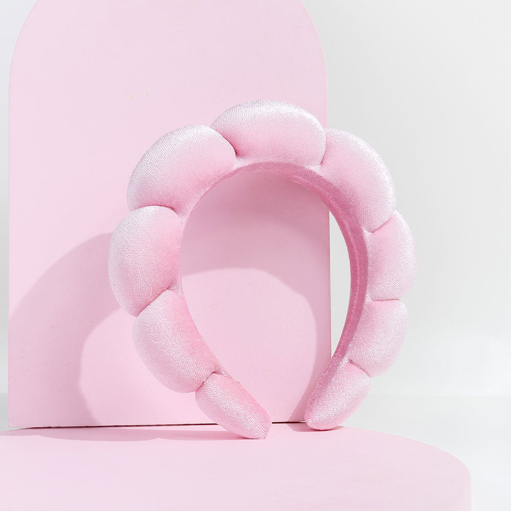 Tiara Nuvem para Skincare e Maquiagem - Rosa (BRINDE)