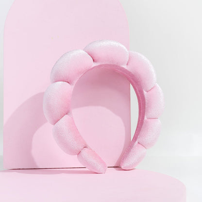 Tiara Nuvem para Skincare e Maquiagem - Rosa (BRINDE)